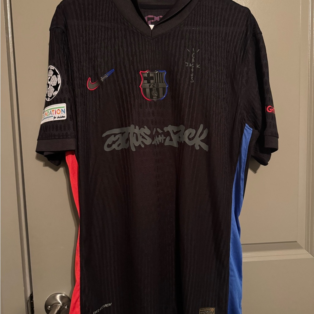 FC Barcelona Travis Scott collab 2024-2025 away jersey